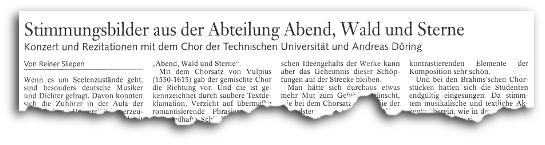 WS2008/2009, Artikel aus der Braunschweiger Zeitung vom 06.02.2009
